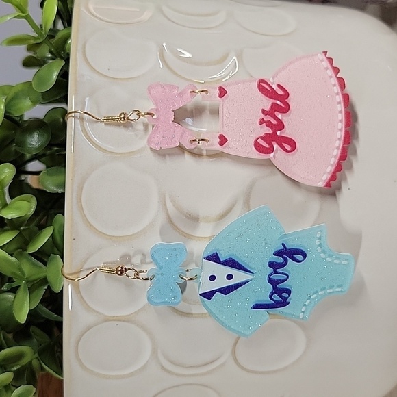 Baby Boy Baby Girl Earrings - Picture 1 of 6
